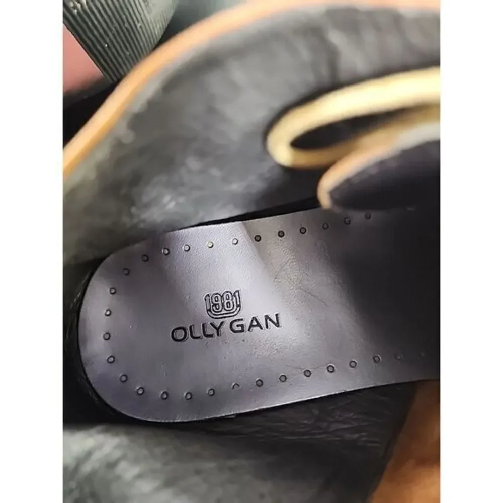 OLLYGAN 1981‎ Leather Bootie Handmade  Size 44 Eu USA 10